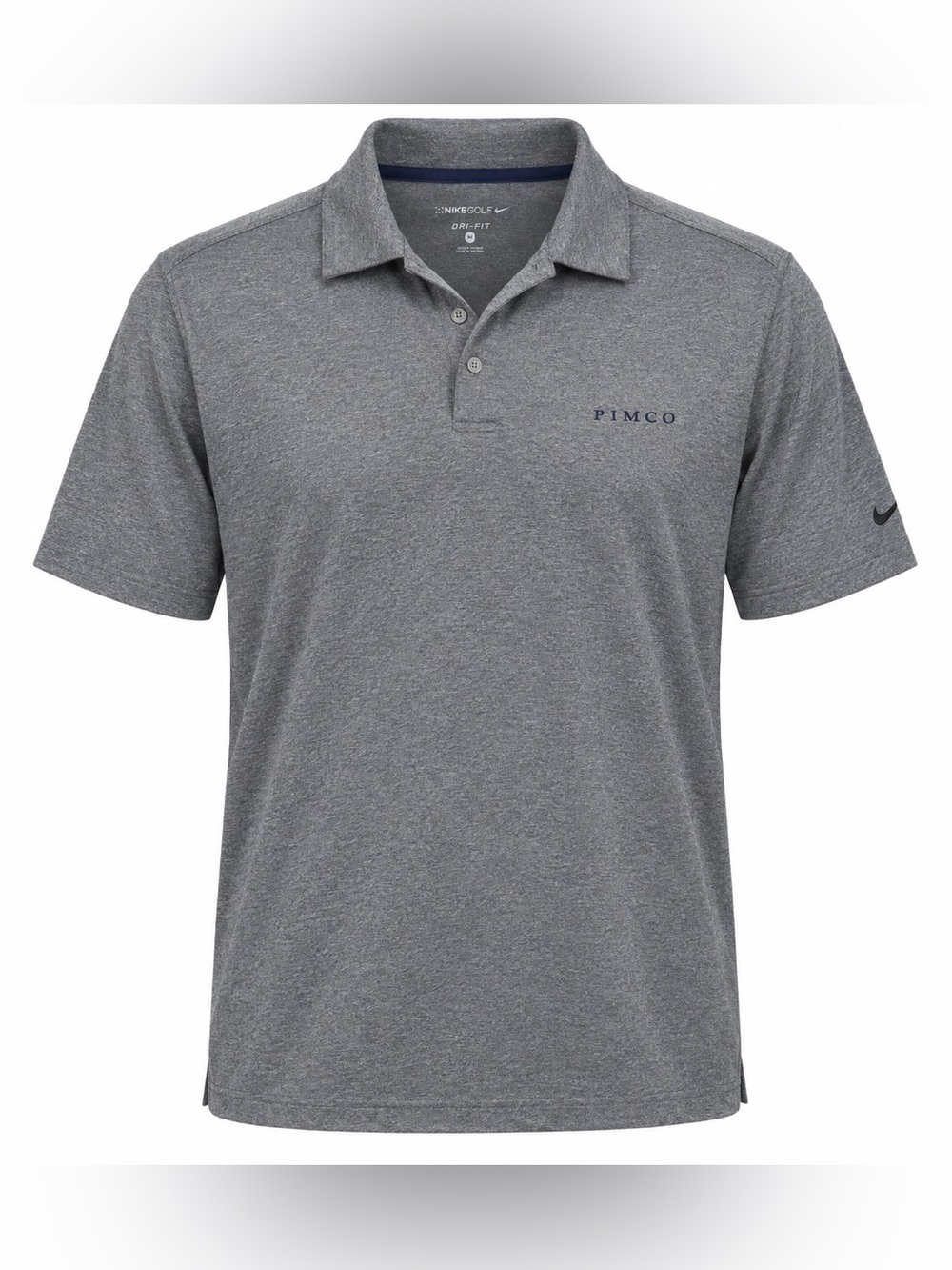 Nike Golf Men's Dri-FIT PIMCO Embroidered Polo Shirt Gray Size Medium NWT